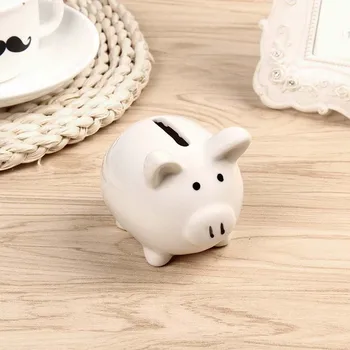 

10pcs/lot Ceramic Pig Saving Pot for Wedding Gifts Piggy Bank Party Present for Guest Money-box