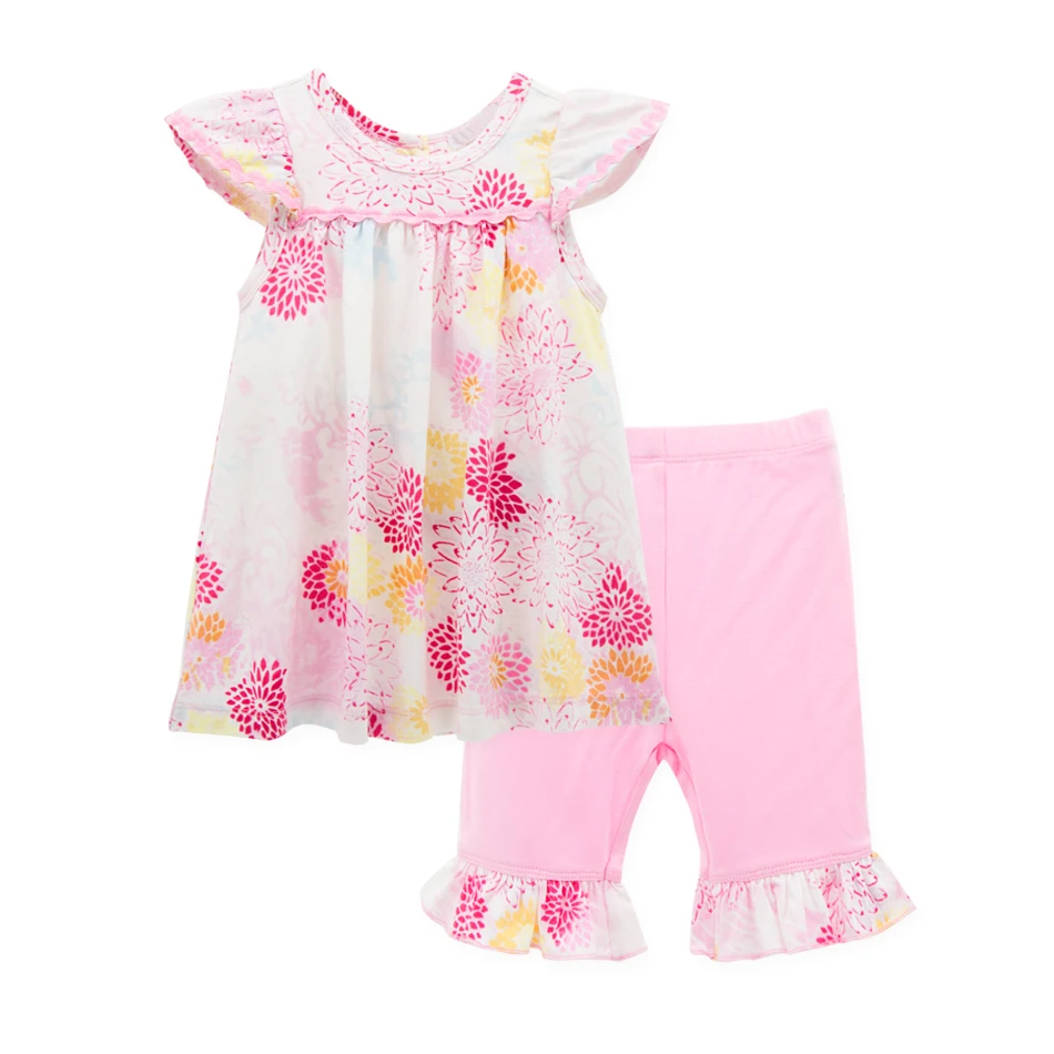 

Honeyzone Girl Clothes 0-24M Summer Floral Kid Baby Girls Cotton Tops T-shirt Long Pants Leggings Bebe Fille Outfit Clothes Set