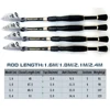 GHOTDA New  lure1.6m 1.8m 2.1m 2.4m 2.7m  Carbon Fiber Telescopic Fishing Rod Portable Spinning Rod and Spinning Reels ► Photo 2/6