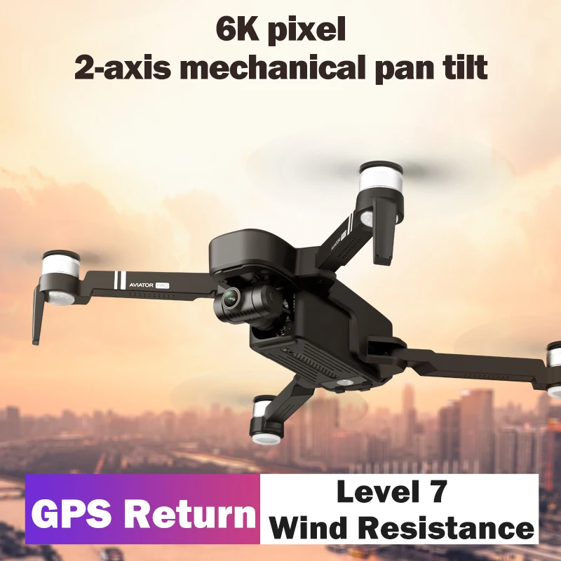 US $128.05 Fema Professional Camera Drone 6k Hd 2Axis Gimbal Camera 5g Wifi Fpv Supports Tf Card Gps Drones Long Distance 2km Pk Sg906 Pro