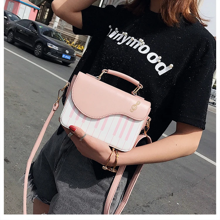 Сумки для женщин Bolso Женская сумочка основная Femme сумка на плечо уличная женская сумка с рисунком фортепиано Популярные PU кожаные сумки-мессенджеры