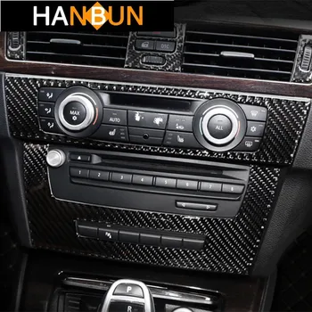 

Carbon Fiber Car Console CD Panel Decoration Sticker For BMW 3 series E90 Air Conditioner Frame Cover Trim Interior Accessories