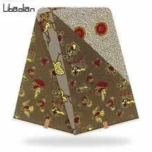 Африканская ткань настоящий голландский воск Анкара Африканский Воск Принт хлопок 6 ярдов/партия для женщин Свадебное платье F912-10
