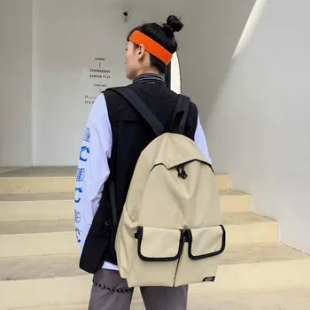 

School Bag Korean-style College Student Backpack High School Versatile Large-Volume Multi-pockets Computer Backpack