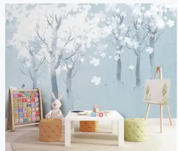 

wallpaper for walls Abstract tree background wall nordic decorative painting abstract hand painted woods wallpaper