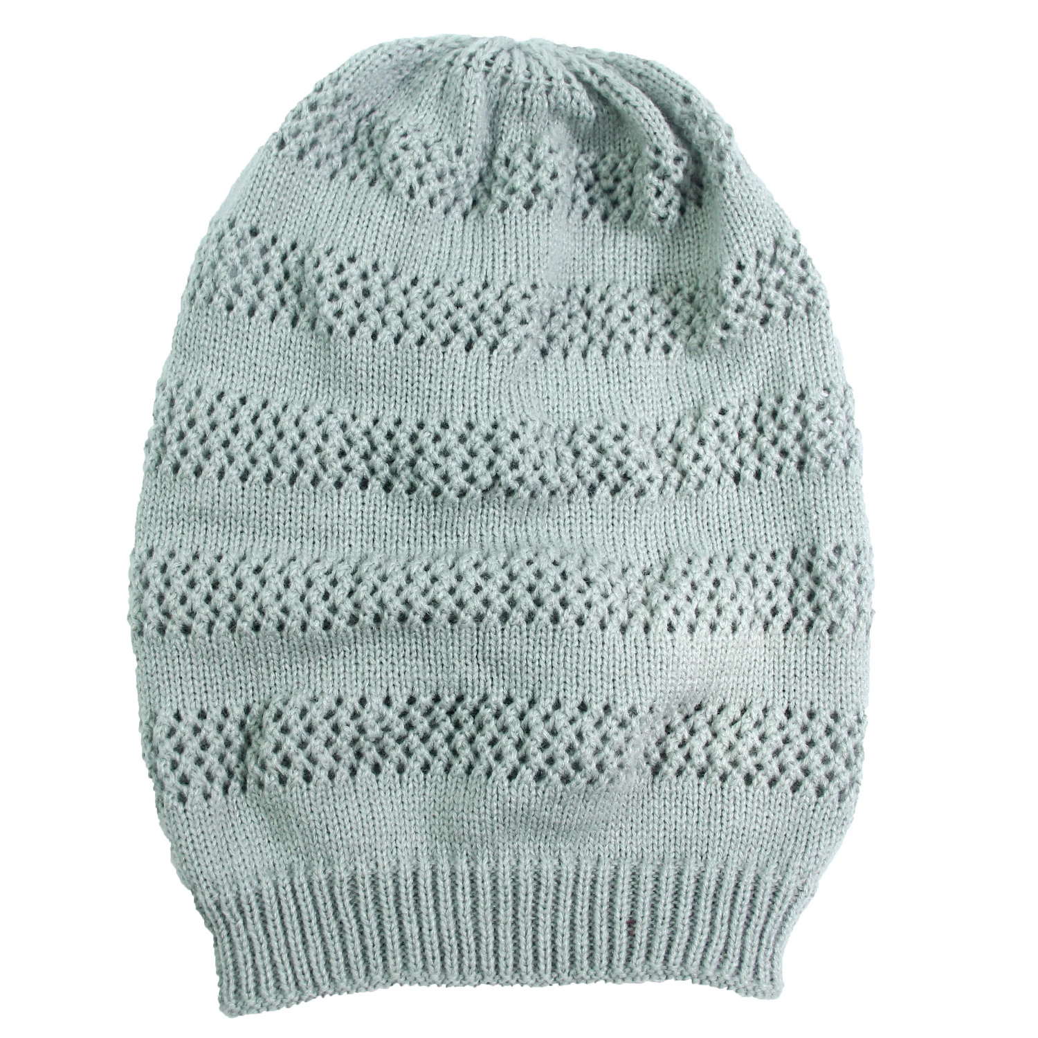 light gray 1 Женская мягкая хлопковая шапочка с отворотами Шапка Вязаная Мягкая уютная негабаритная длинная шапка для женщин и мужчин - Цвет: light gray 1