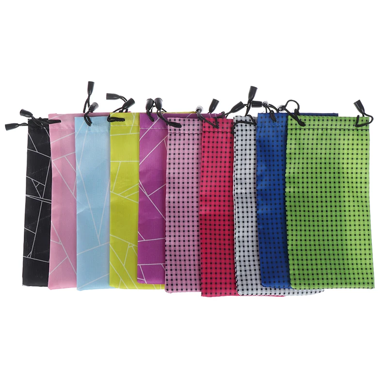 

Optical Glasses Carry Bag 2PC Durable Waterproof Dustproof Plastic Sunglasses Pouch For Sunglasses Soft Cloth Dust Pouch