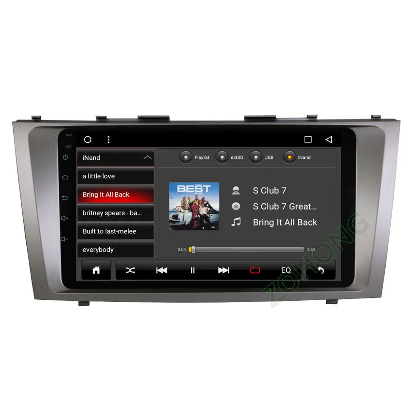 2din 9 дюймов PIP Восьмиядерный автомобильный dvd-плеер на основе Android для Toyota CAMRY V40 AURION 2007-2011 Авторадио автомобильный gps навигатор carplay wifi