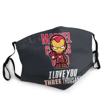 

Iron Man Tony Stark Reusable Face Mask Avengers Super Hero Dust Mask Protection Cover Respirator Mouth Muffle