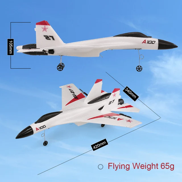 Wltoys XK A100 RC Plane 2.4G 340mm 3CH Airplane Fixed Wing Planes Outdoor RC Toys Flying Remote Control Plane Children Gift 3