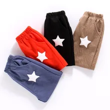 Летние новые стильные противомоскитные штаны с принтом пятиконечной звезды детские брюки тонкие дышащие повседневные штаны