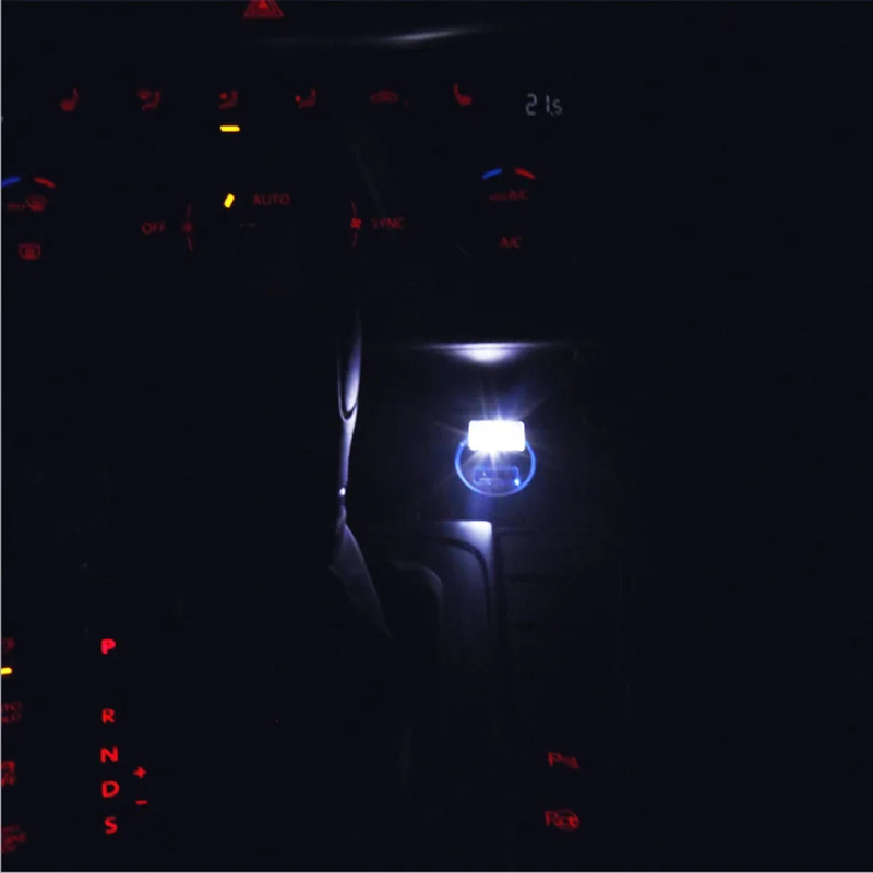 Автомобильный USB светодиодный светильник, декоративная лампа для solaris suzuki sx4 nissan x-trail t31 ford focus honda civic 2006-2011