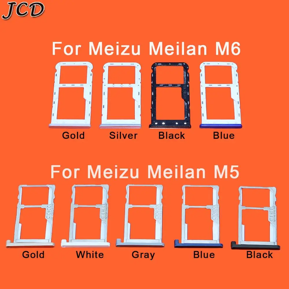 JCD держатель слота для сим карты meizu meilan M6 M5 слот Micro SD карт памяти лоток гнездо