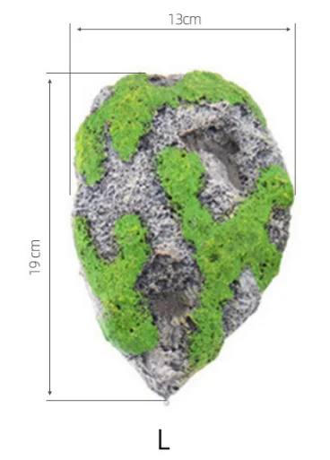 Плавающая каменная подвесная искусственная пемза украшение аквариума поглощает вредные бактерии аквариумный пейзаж камень - Цвет: L