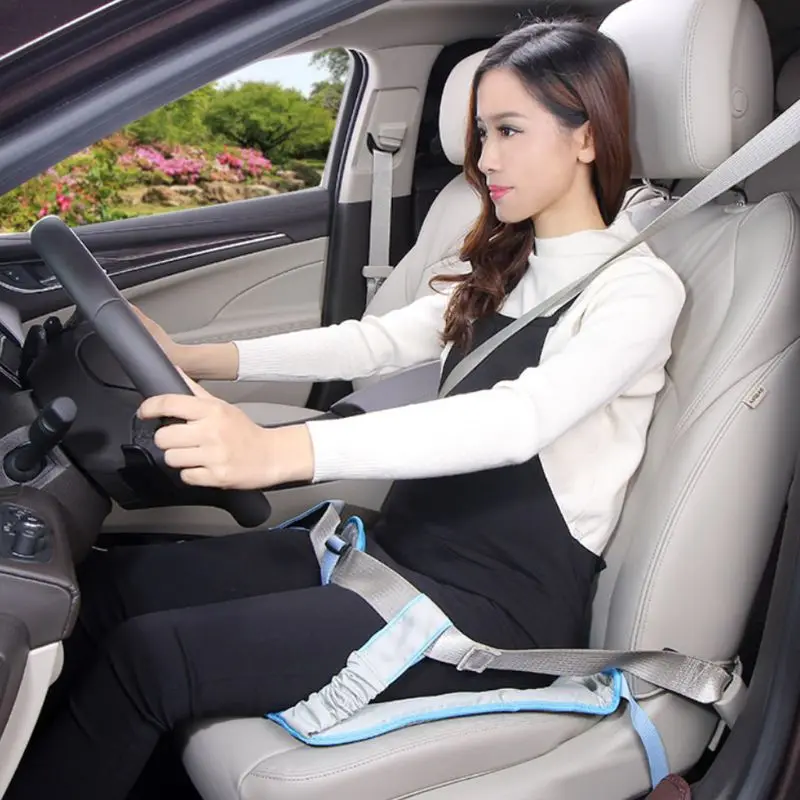 Pregnant Female Car Seat Pad Safety Belt Protecting Mom Belly Adjustable Strap Protector No pressure to Unborn Baby