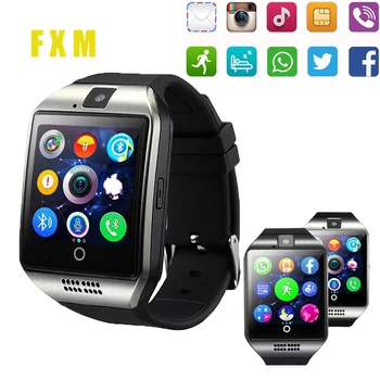 

Smart Clock Support TF Sim Card Touch Screen with Camera for Android Phone Fitness Activity Tracker Bluetooth Smartwatch +Box