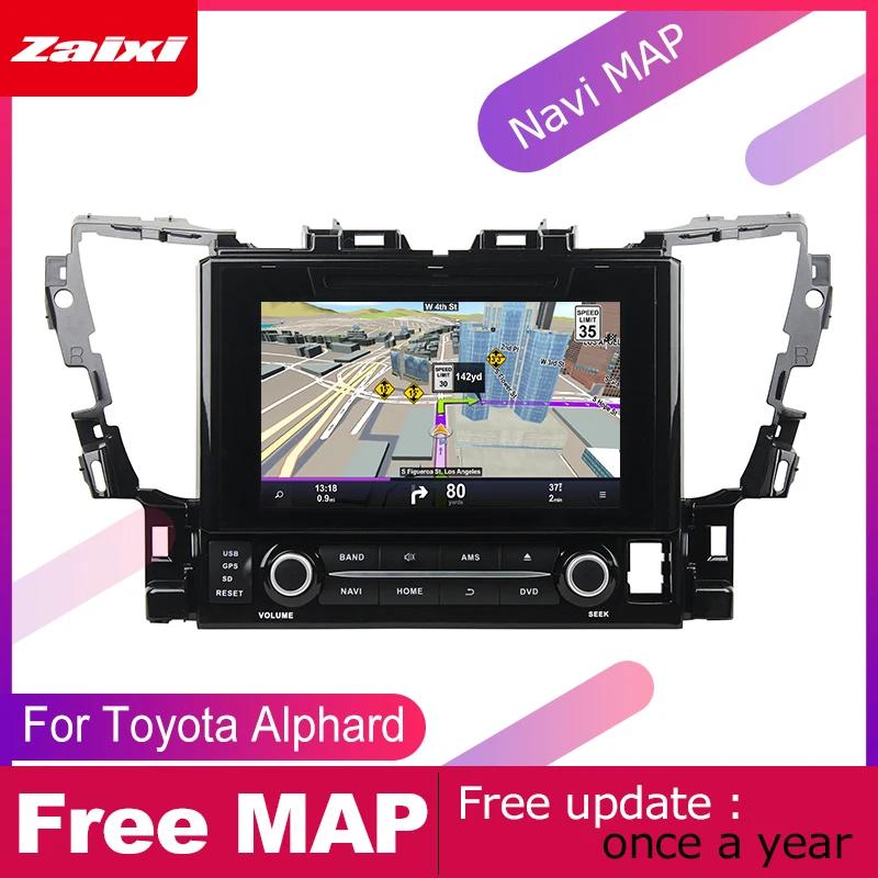 Автомагнитола для Toyota Alphard 2015 2016 2017 2018 DVD плеер с GPS Navi навигацией мультимедийная
