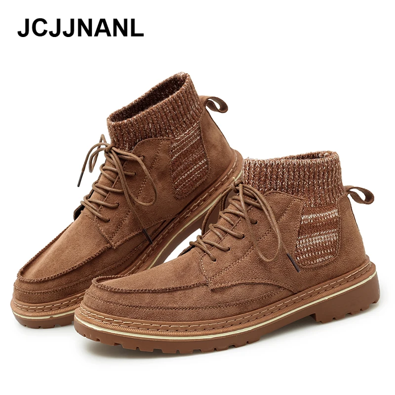 Новые зимние ботинки мужские кожаные теплая удобная мужская прочная зимняя