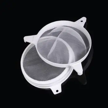 

High quality stainless steel Nylon Double Layer Adjustable Honey Strainer Filter Sieve Equipment safe durable Beekeeper Tools CD