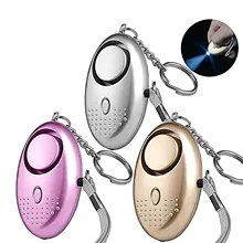 Alarma de autodefensa en 3 colores, llavero de 130dB, luz LED, protección de seguridad para chica, alerta de seguridad Personal, alarma de emergencia