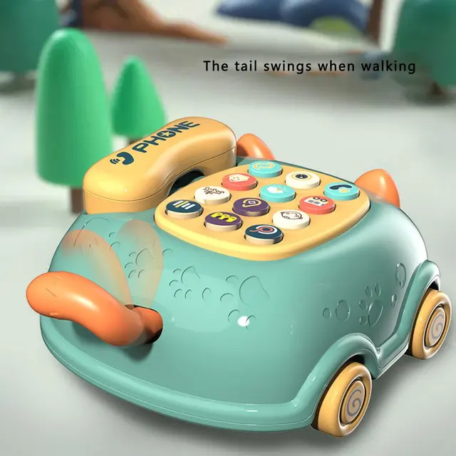 Children Montessori Telephone Toy Early Education Music Early Education Story Machine Baby Emulated Phone Musical Toys Gift 5