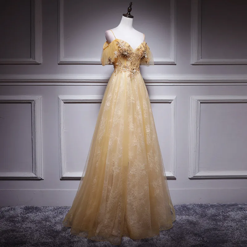 

Sexy Spaghetti Strap Off Shoulder Lady Qipao Evening Party Gown Exquisite Sequin Mesh Wedding Dress Elegant Ball Gown Vestidos