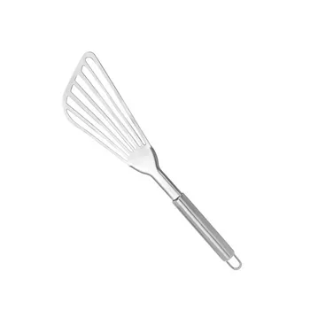 

Slotted Food Turner Stainless Steel Fish Spatula Turning Flipping Frying Grilling Egg Kitchen Barbecue Spatula