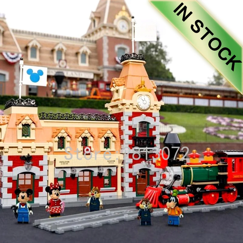 

71044 In Stock Train and Station J11001 Street View Creator Model Building Blocks 21317 16008 21318 21319 45014 Bricks
