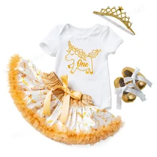 

Baby Girls 1st Birthday Outfit Romper Tutu Skirt 1st Birthday Outfits Clothing Princess Pageant Wedding Party Dresses