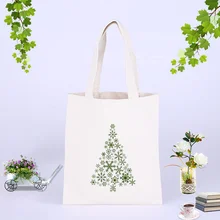 Холщовая Сумка, Рождественская елка, хозяйственная сумка, сумка-тоут, текст, сделай сам, ежедневное использование, пользовательский принт, логотип, эко многоразовая утилизация