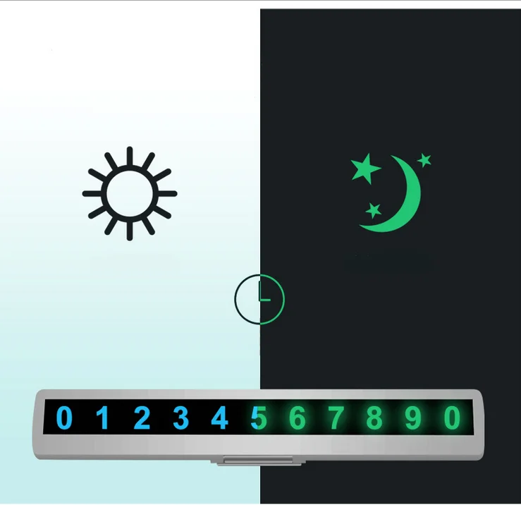 Авто Интерьер телефон номер автомобиля номерная табличка для парковки автомобиля светящаяся номерная табличка для парковки скрытые автомобильные аксессуары карта Универсальная Новинка
