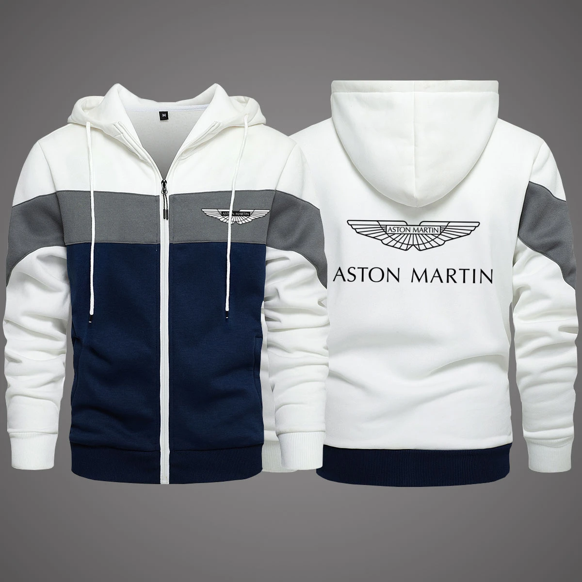 Aston Martin Thickened Fleece Hoodie Sweatshirt Casual Jacket Zipper Autumn  Winter Men's Sweatshirt Cardigan Jacket Racing Suit|Hoodies & Sweatshirts|  - AliExpress