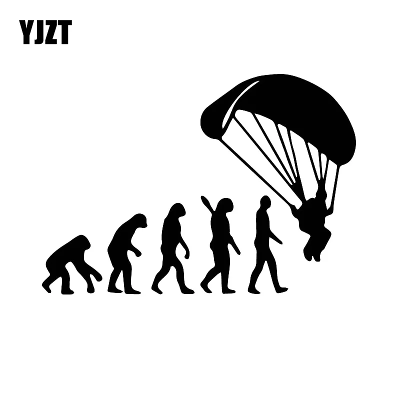 YJZT 13 см * 18 6 Стильный автомобильный чехол царапина наклейки человека Evolution