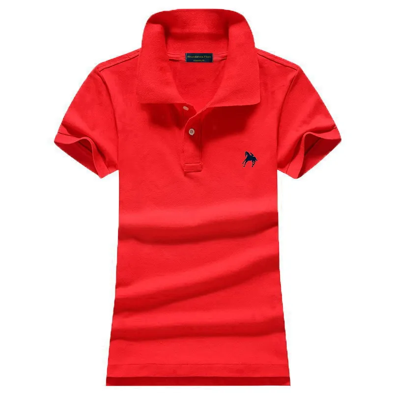 Summer Fashion Cotton Polo Shirt Women 