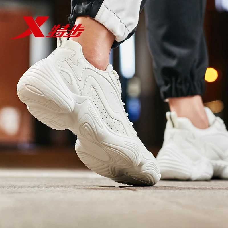 

Xtep men casual shoes 2019 autumn new non-slip shock absorption breathable retro sports old shoes 881319329117