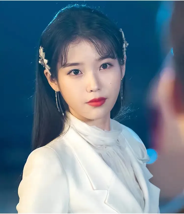 HZ Drama Фея дель Луна отель IU металлический дизайн модные длинные висячие серьги для женщин девочек свадебные украшения для вечеринок