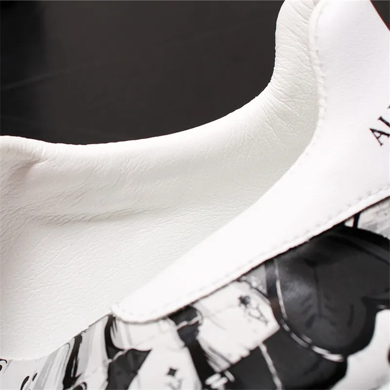 HipHop Punk Graffiti Men Sneakers Web Celebrity Platform Shoes Male Height Increasing Flats Trainers Zapatillas Hombre HipHop Punk Graffiti Men Sneakers Web Celebrity Platform Shoes Male Height Increasing Flats Trainers Zapatillas Hombre