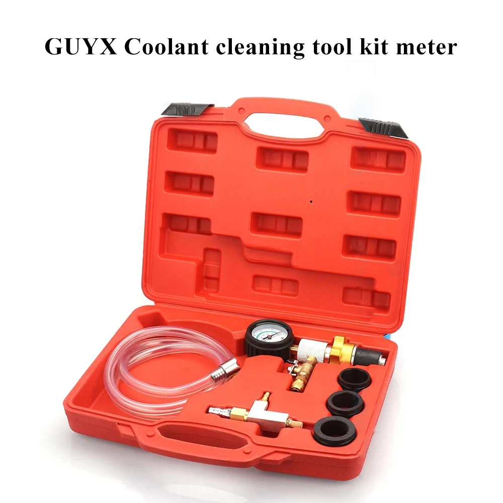 Cooling System Vacuum Purge &amp Refill Kit Auto Car Radiator Coolant Purging Tools Set Gauge for BENZ BMW VW AUDI |
