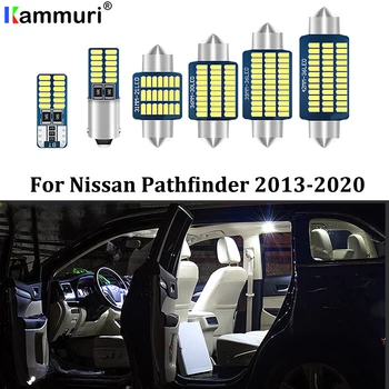 

KAMMURI 14Pcs Error Free White LED Car Interior Light Package Kit For 2013 - 2016 2017 2018 2019 2020 Nissan Pathfinder