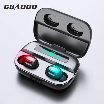 

CBAOOO TWS Bluetooth Earphone 5.0 Wireless Earbuds 8D Stereo Bluetooth Headset Mini In-ear Sport Bass Earphone IPX7 waterproof