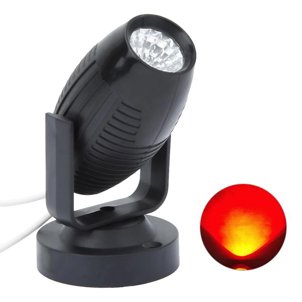 Мини Портативный RGB светодиодный луч Точечный светильник сценический светильник ing Effect DJ KTV домашние рождественские вечерние Dsico светодиодный сценический светильник ing точечный лазерный светильник - Цвет: Black Red