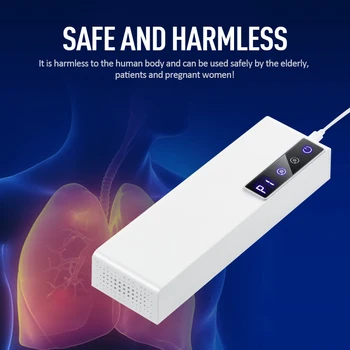 

New Air Purifier Ozone Generator Ionizer Smoke Remover Cleaner Room Sterilization For Car Home Office Aromatherapy RGB Light