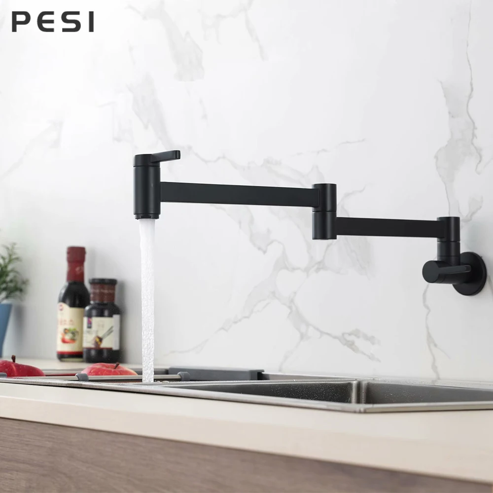 e cozinha, rotação 360, ouro escovado, alavanca única, dobrado, frio