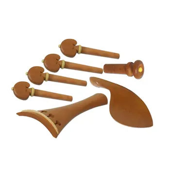 

Vl-10 High-grade Violin 4/4 Jujube Wood Accessories Four-piece Chin Rest Pull String Tail Nails 4pcs Peg
