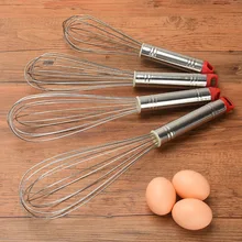 Нержавеющая сталь бытовой ручной Баклажан тестомес мешалка инструмент для выпечки красная голова яйцо