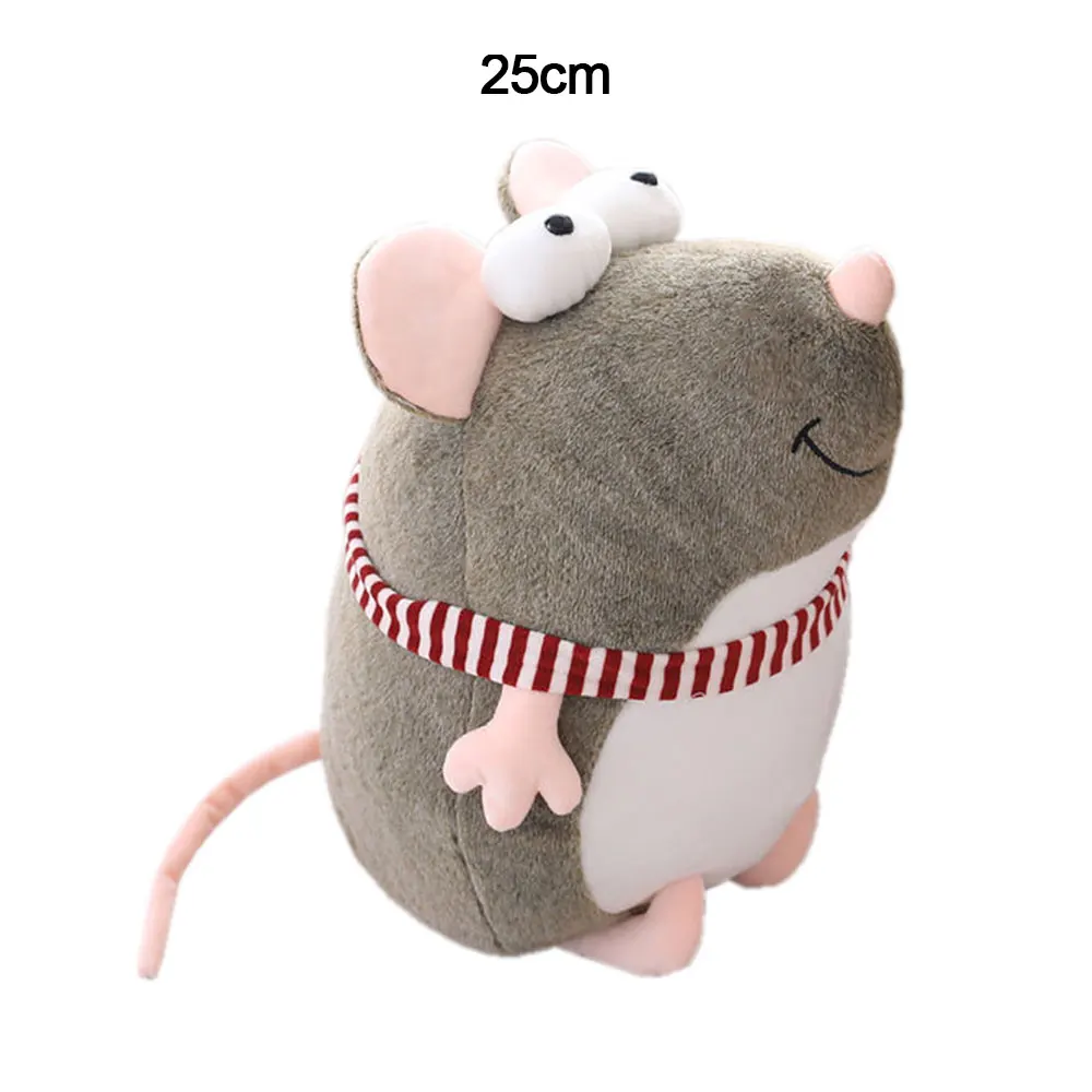 

25/35/45cm Soft Big Eyes Rat Plush Toy Cartoon Animal Funny Mouse Stuffed Doll Home Decoration Children Birthday Gift