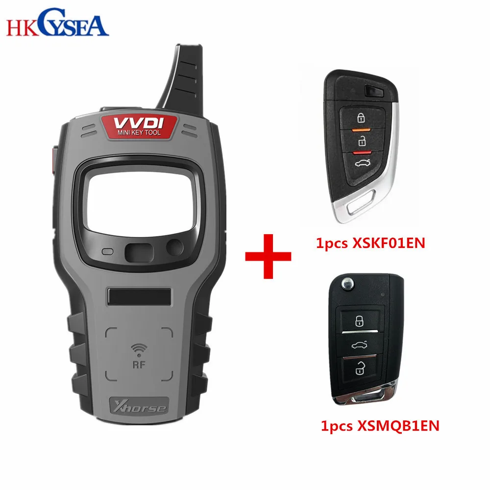with 2pcs smart key Xhorse VVDI мини ключ инструмент дистанционного ключа программист Поддержка IOS/Android платья, расшитые белыми бусинами под/4D/48/46 чипы глобальная версия - Цвет: with 2pcs smart key