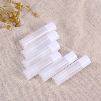 

50 Pcs Tubes PP Portable Empty Smooth Containers Lip Gloss Storage for Women Girls