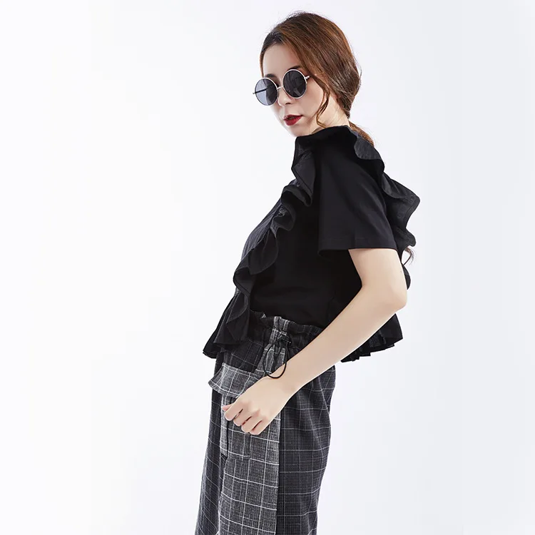 Новинка, блузка из хлопка и полиэстера Zanzea, Blusas, топ, акция, Blusa Vadim, женские,,, корейские топы, однотонные