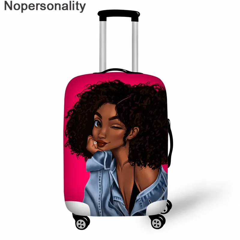 Аксессуары для путешествий для девочек, защитный чехол для чемодана для африканских девушек, чехол для чемодана для женщин, чехол для чемодана для африканских женщин - Цвет: Z5019